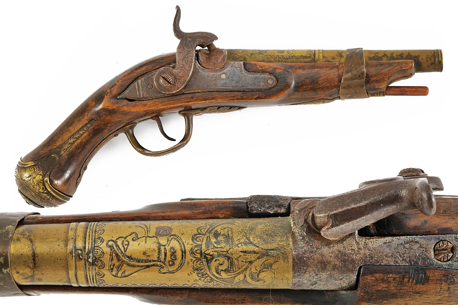 Interessante pistola a luminello da marina civile