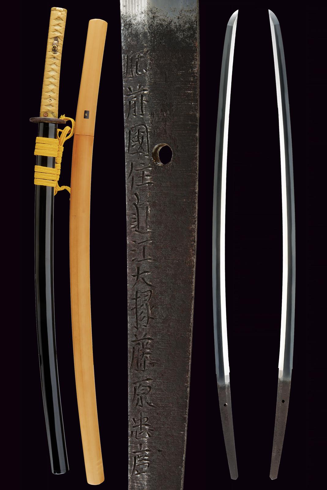 Eccezionale katana firmata Hizen no Kuni ju Omi Daijo Fujiwara Tadahiro