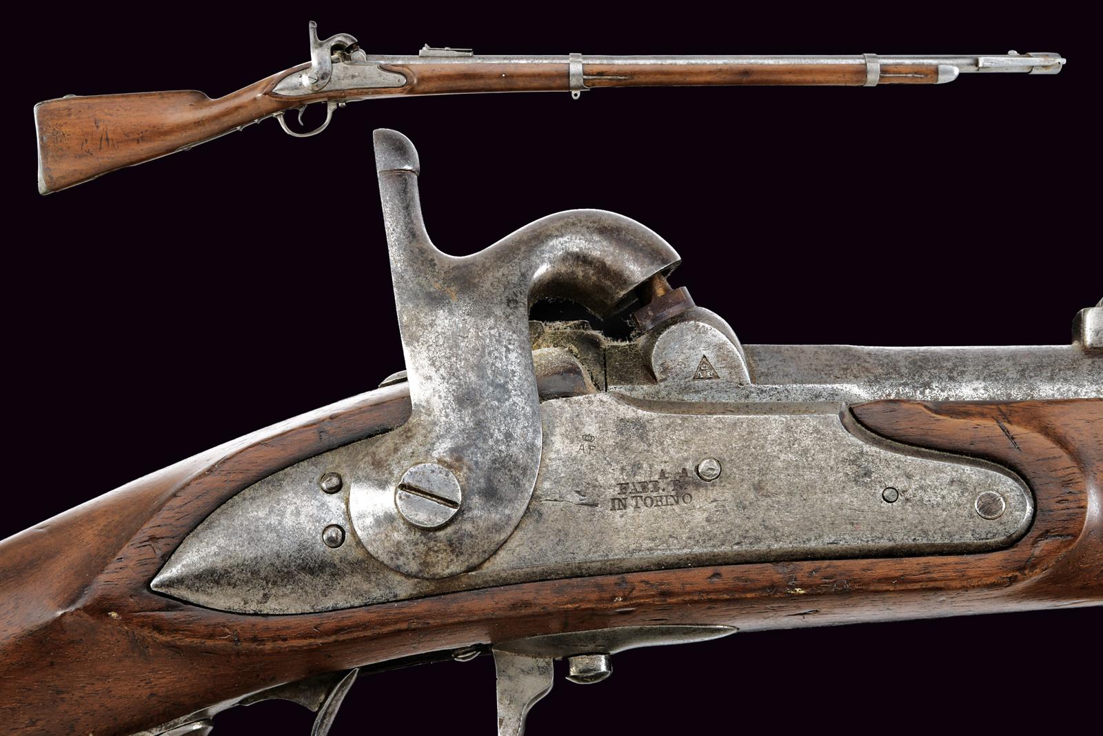 Rara carabina a luminello da Bersaglieri Mod. 1856