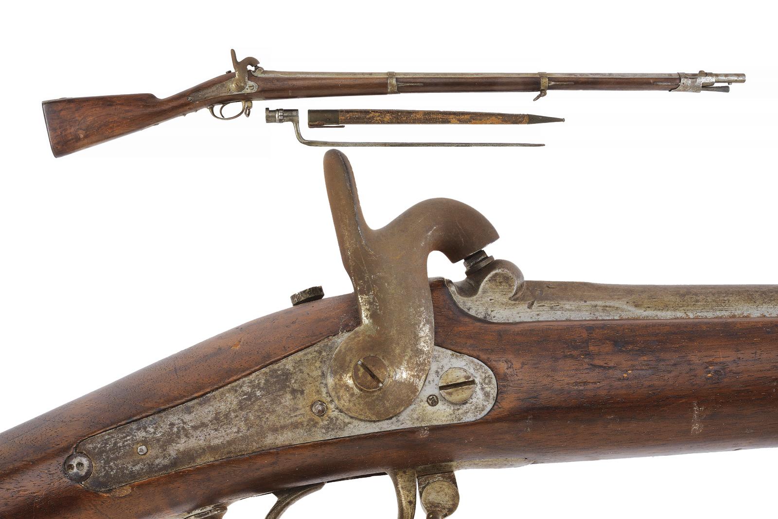 Fucile a luminello Mod. 1842 con baionetta