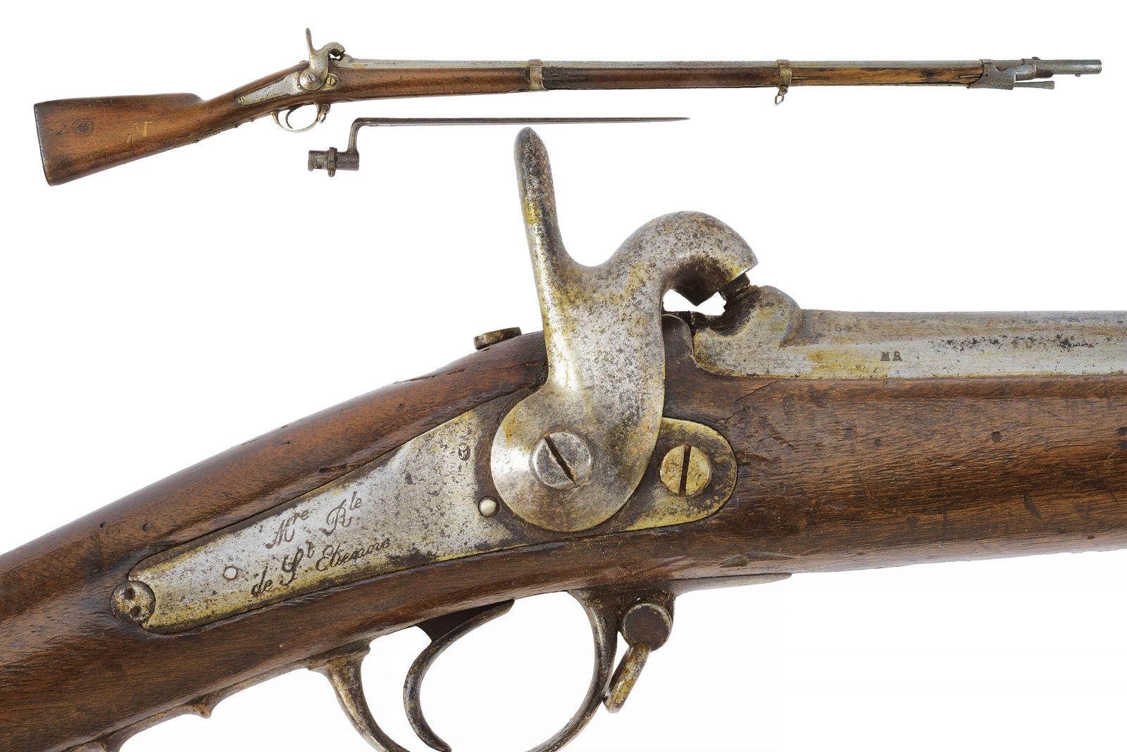 Fucile a luminello Mod. 1842 con baionetta