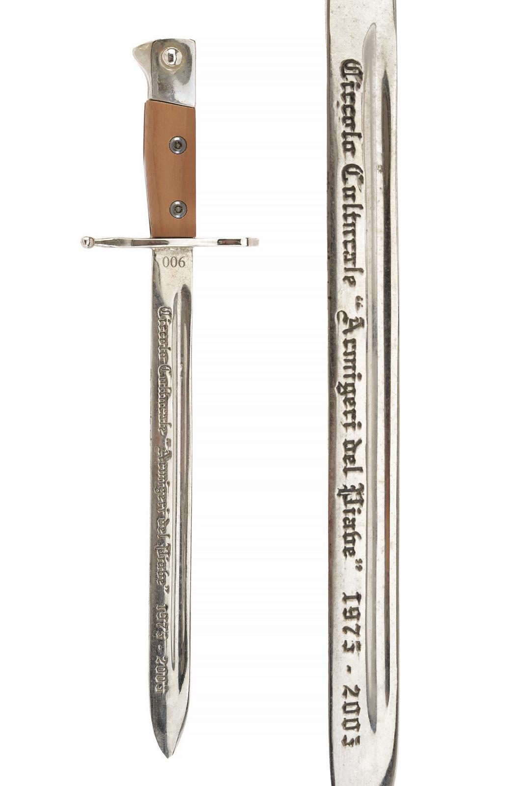 Miniatura di una baionetta mod. 1891