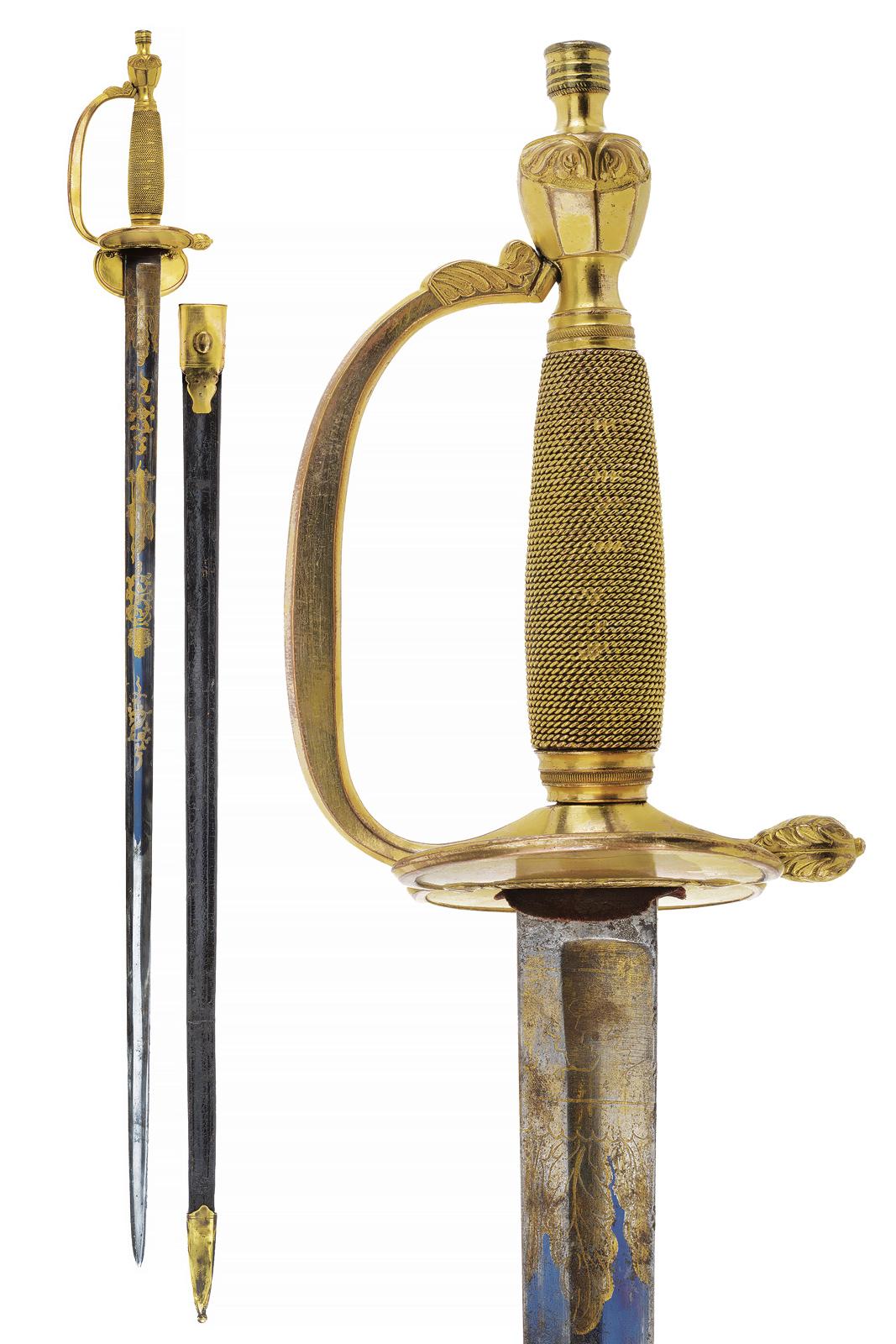 Spada da ufficiale mod. 1796 epoca di re Giorgio III
