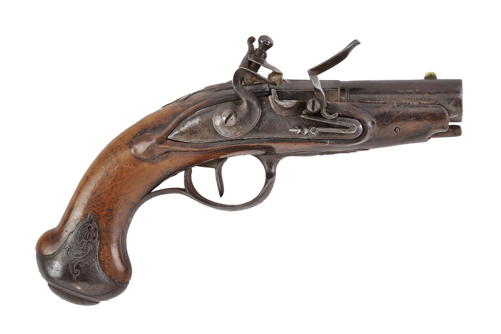 Pistola da viaggio a pietra focaia