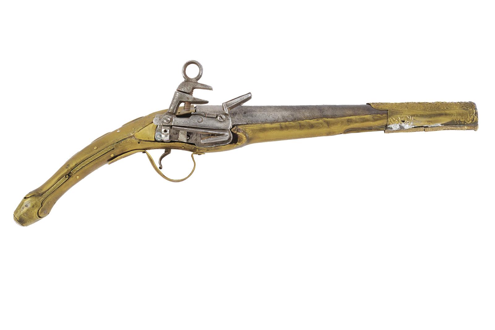 Pistola a pietra focaia alla morlacca 