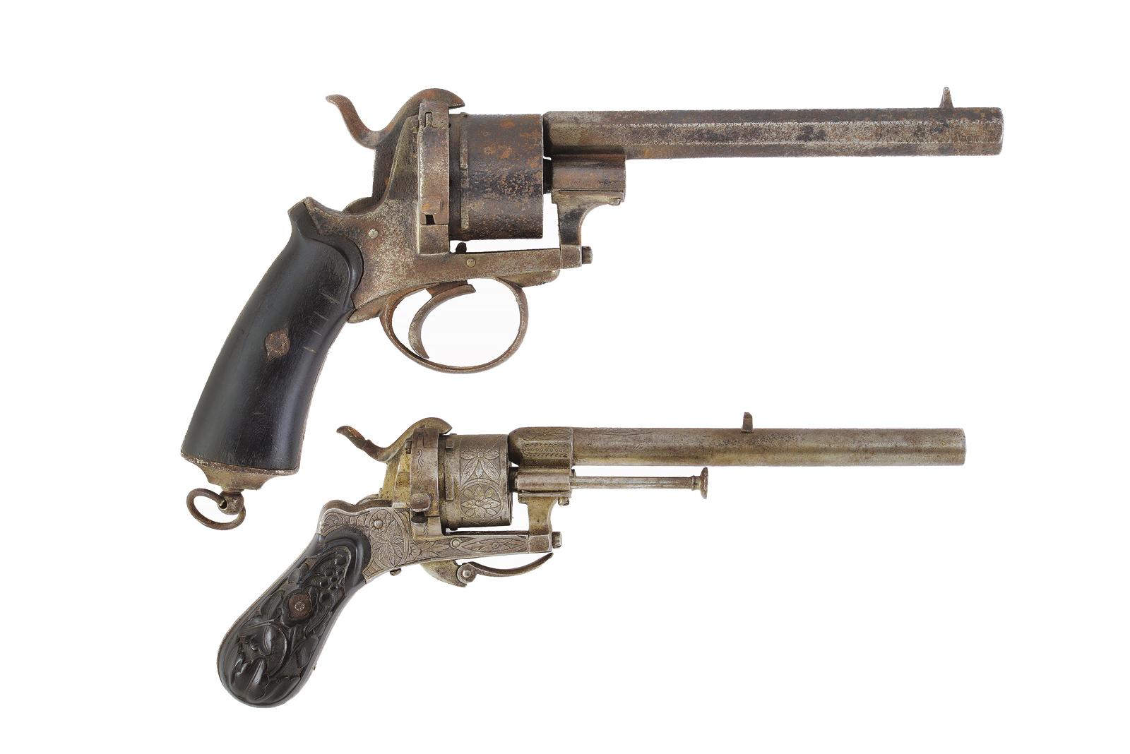 Lotto di due revolver a spillo 