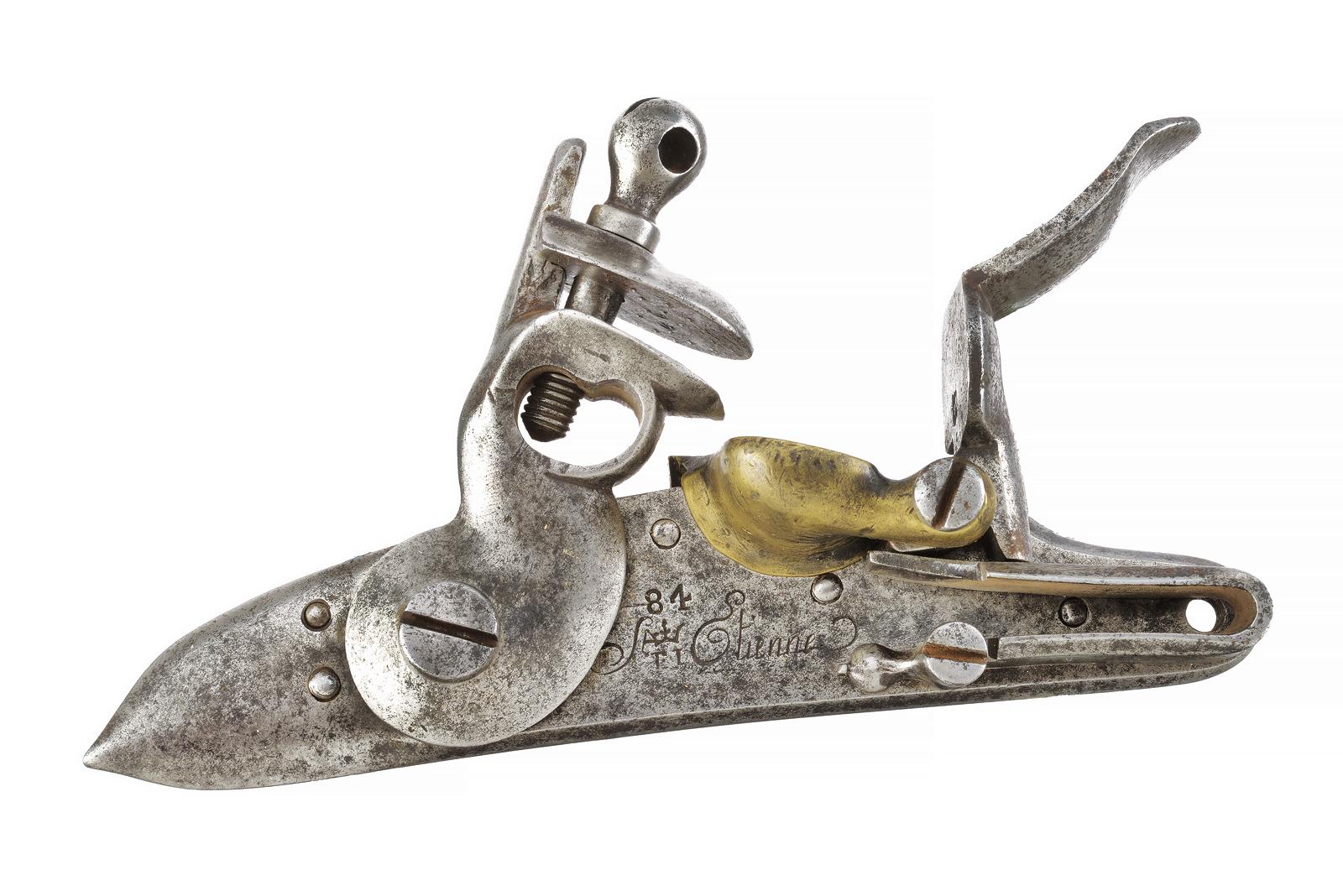 Batteria a pietra focaia per moschetto militare Mod. 1777
