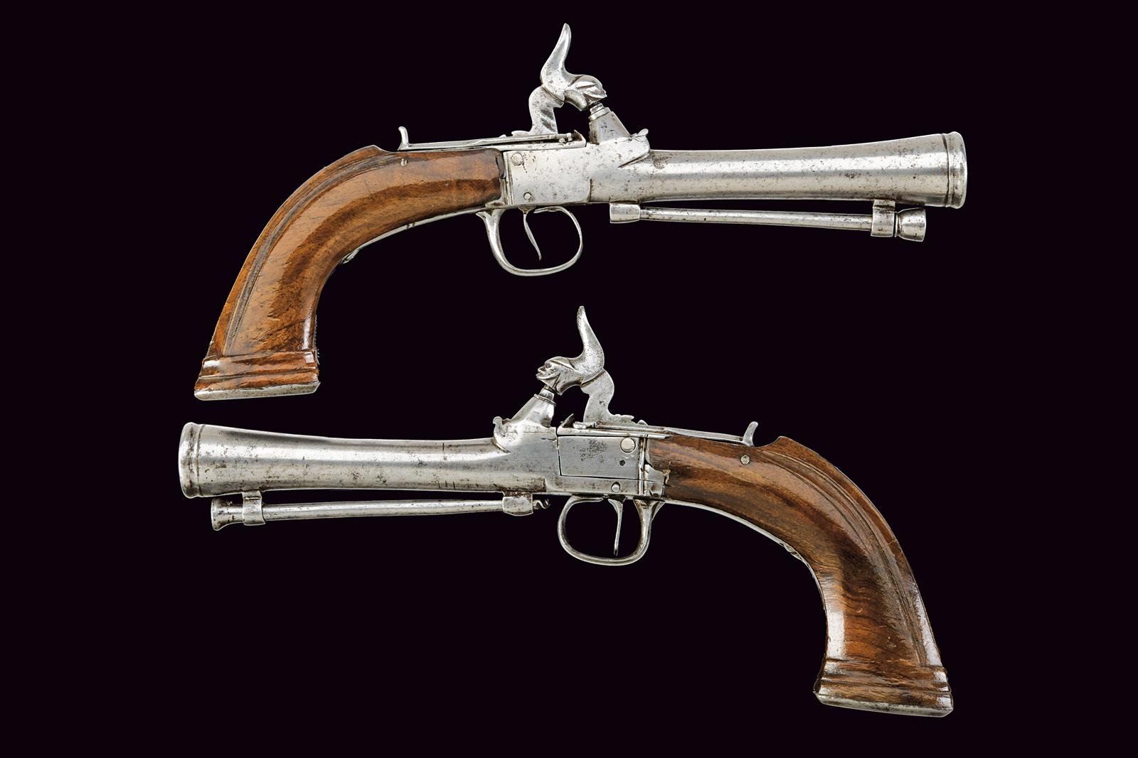 Paio di interessanti mazzagatti a luminello con canne a tromboncino 