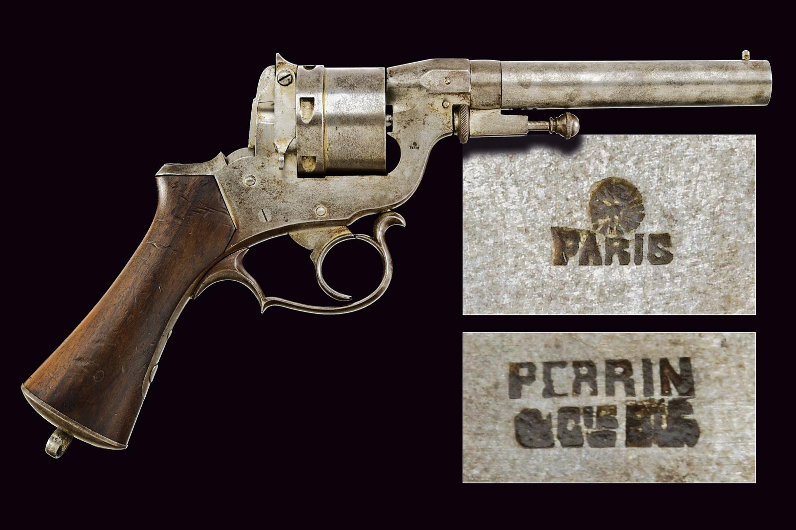 Revolver Perrin a percussione centrale 