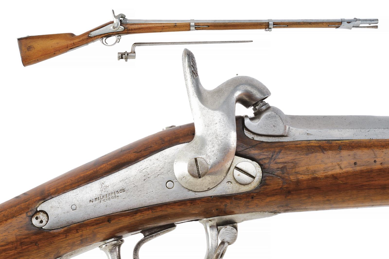 Fucile a luminello Mod. 1842 con baionetta