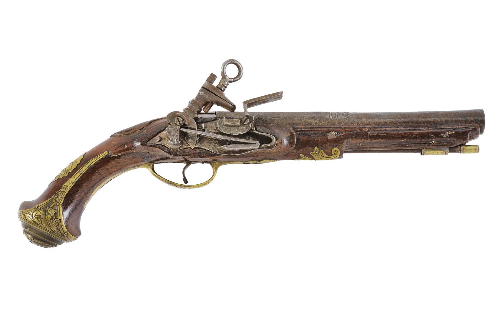 Pistola a pietra focaia alla micheletta
