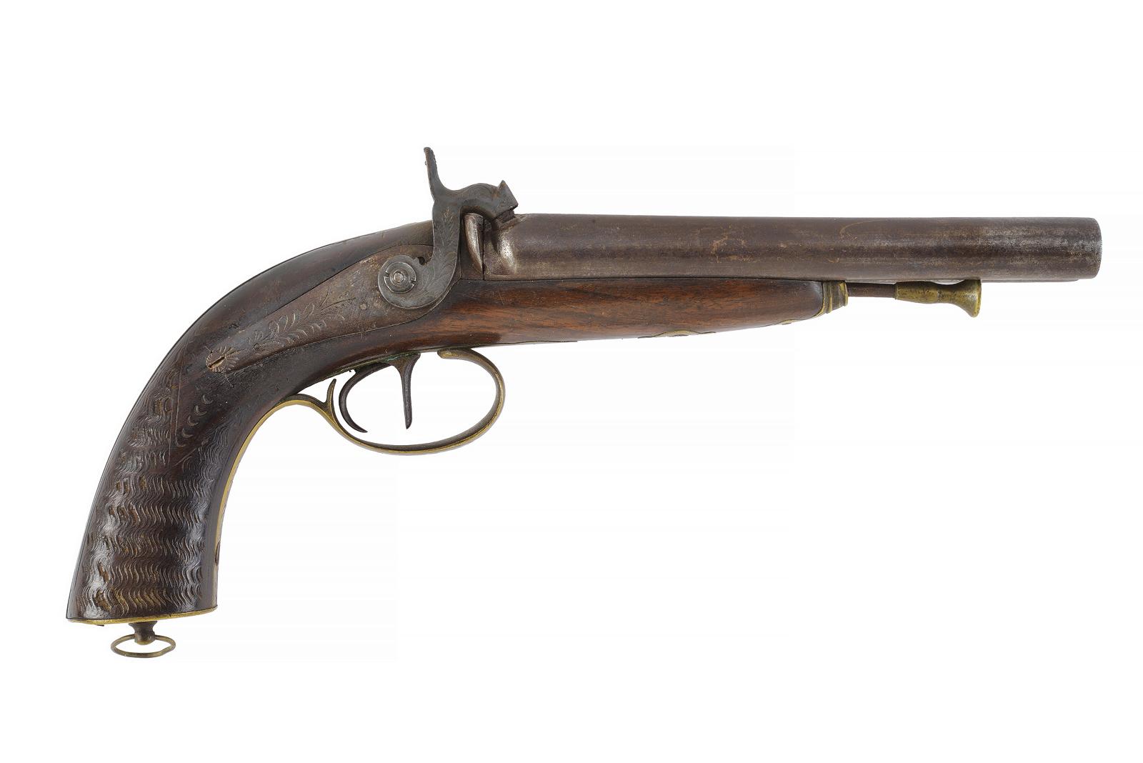 Pistola avancarica a due canne