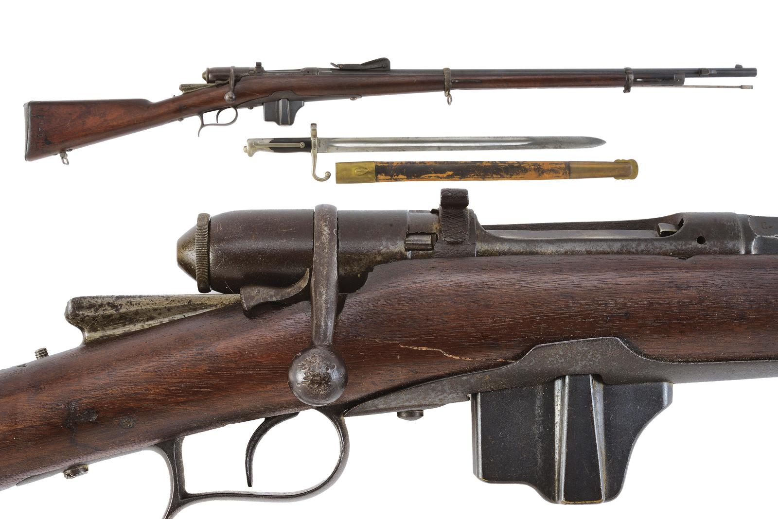 Fucile Vetterli mod. 1870/87 a retrocarica con baionetta