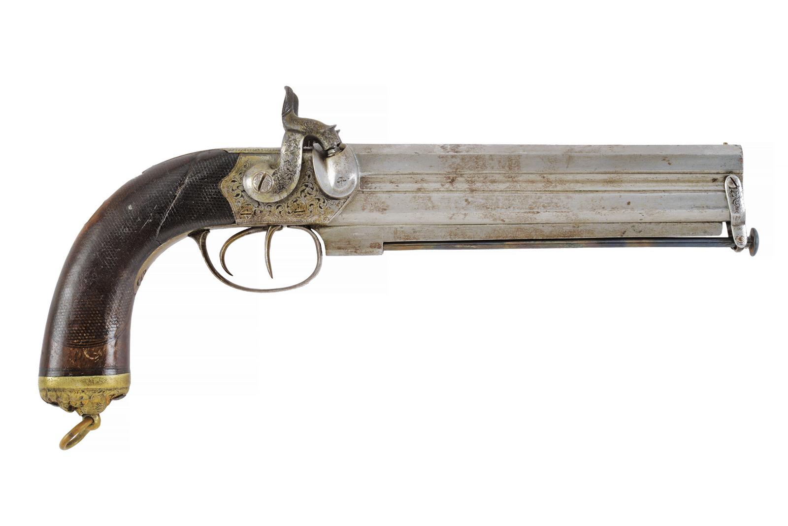 Pistola a luminello a due canne di Joseph Bourne