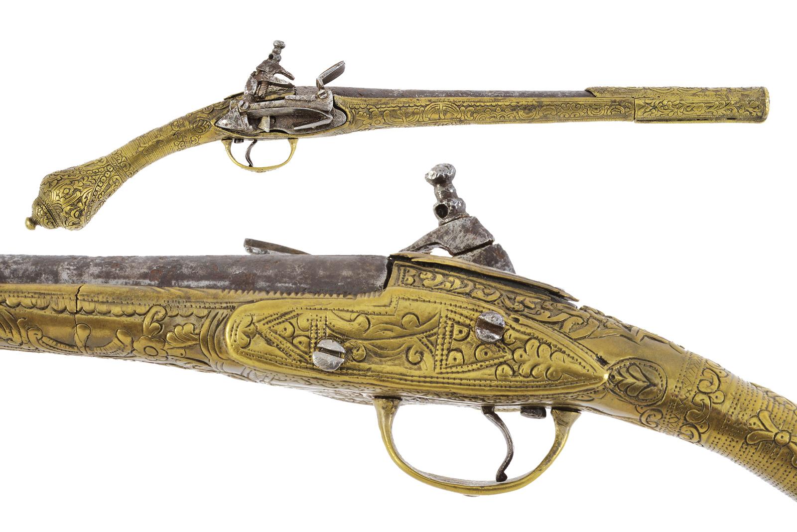 Pistola a pietra focaia alla morlacca 