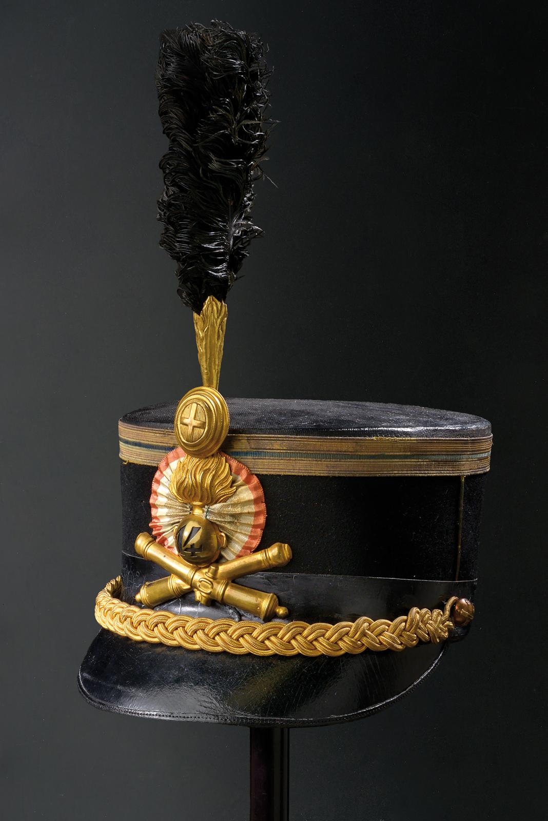 Kepi per tenente del XIV reggimento artiglieria, con telino 