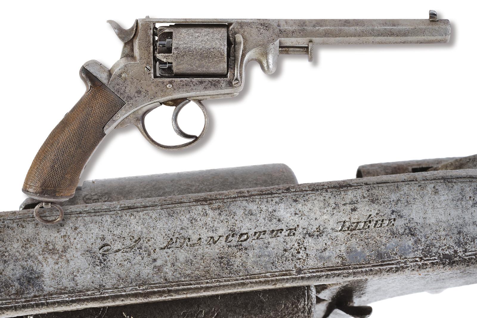 Revolver brevetto Adams di Francotte a luminello