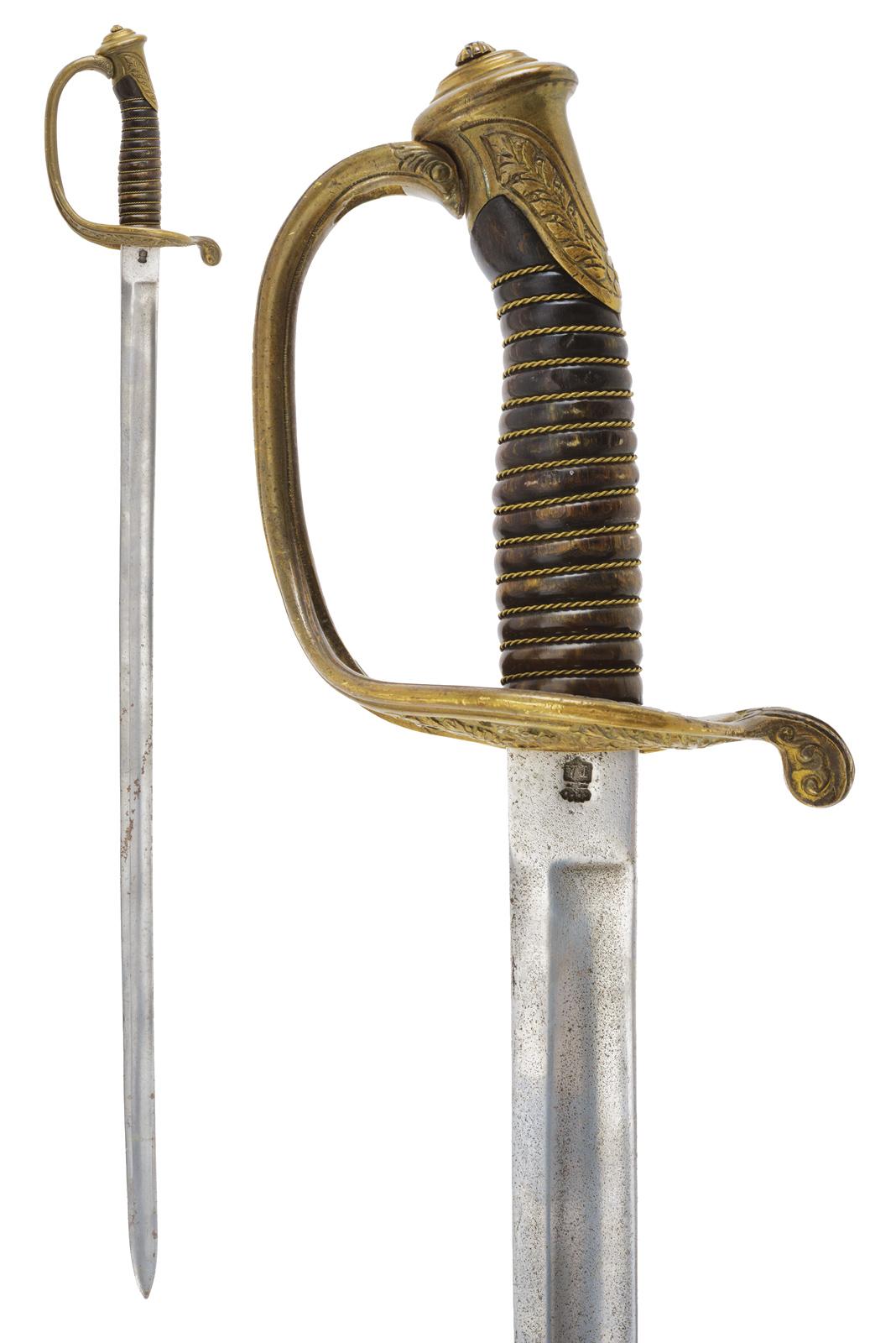 Spada da ufficiale sul modello 1845 francese 