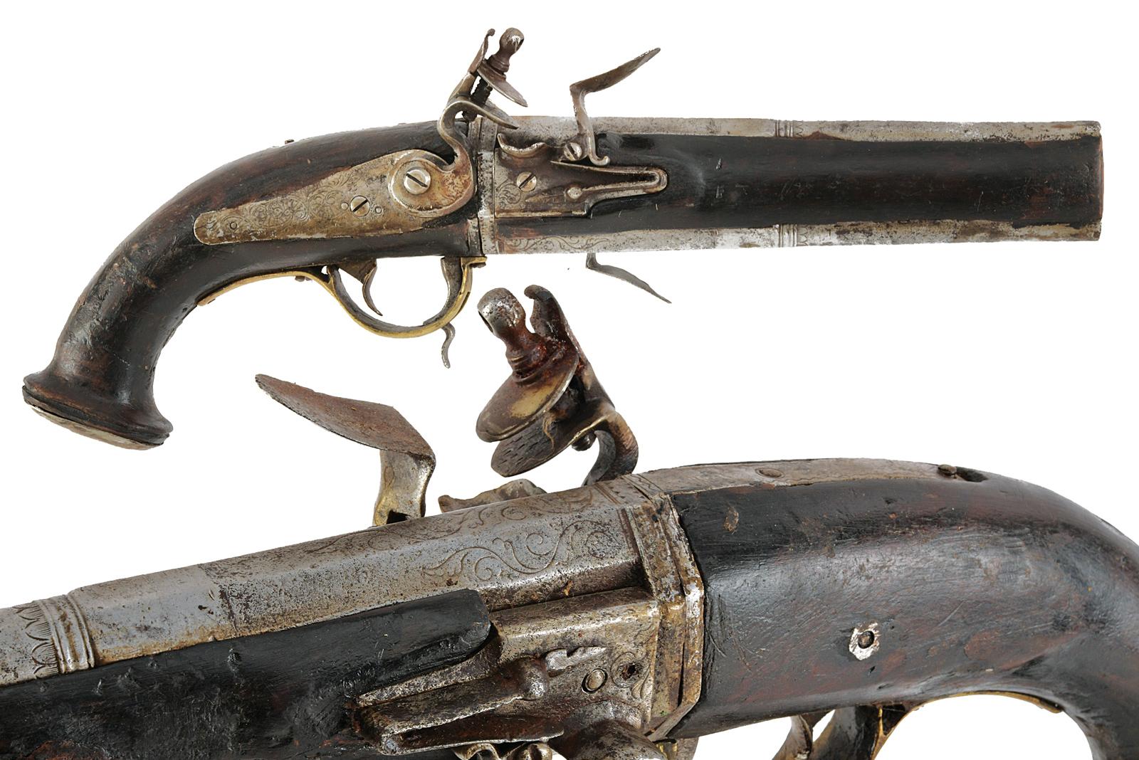 Pistola Wender a pietra focaia