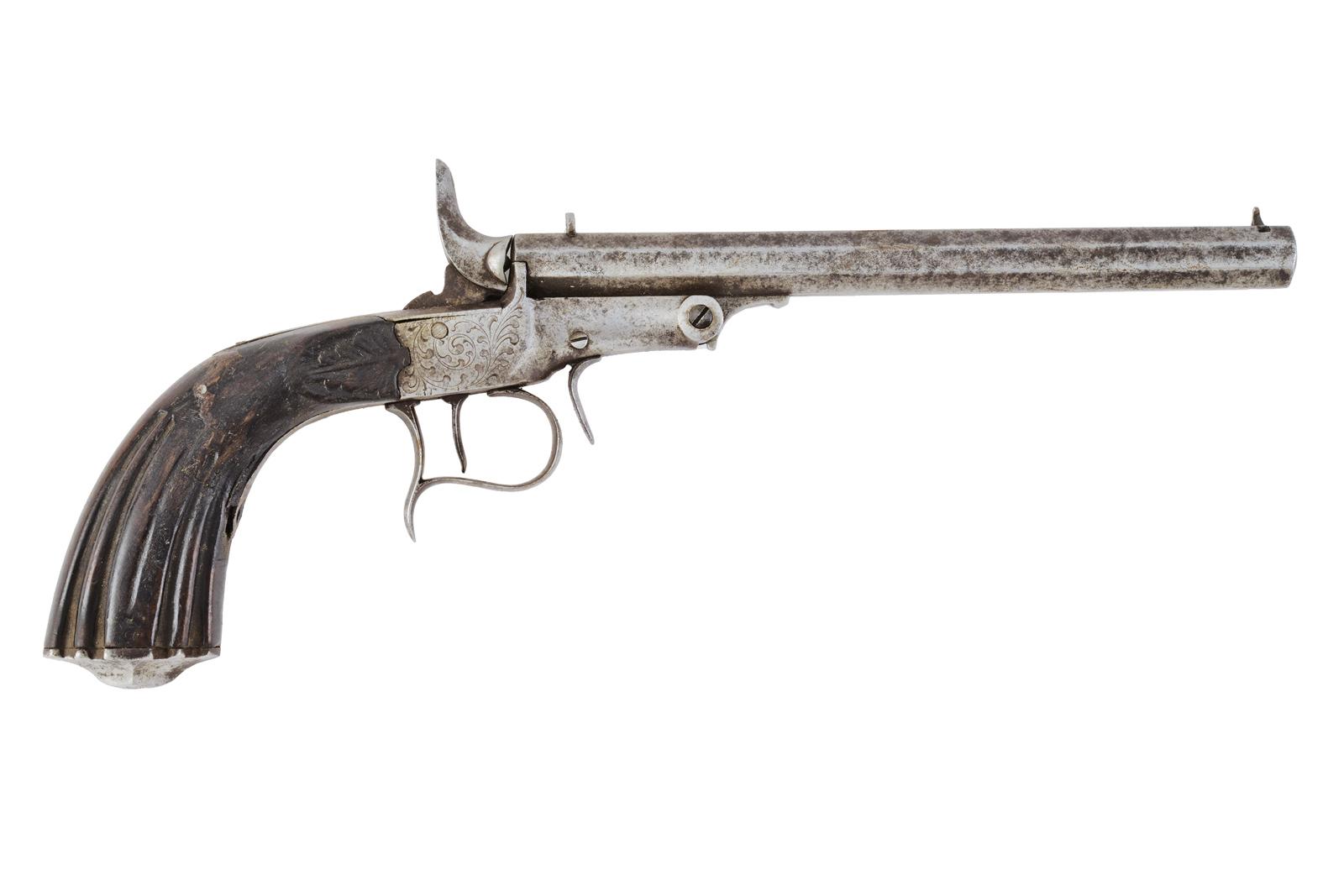 Pistola a retrocarica tipo Flobert