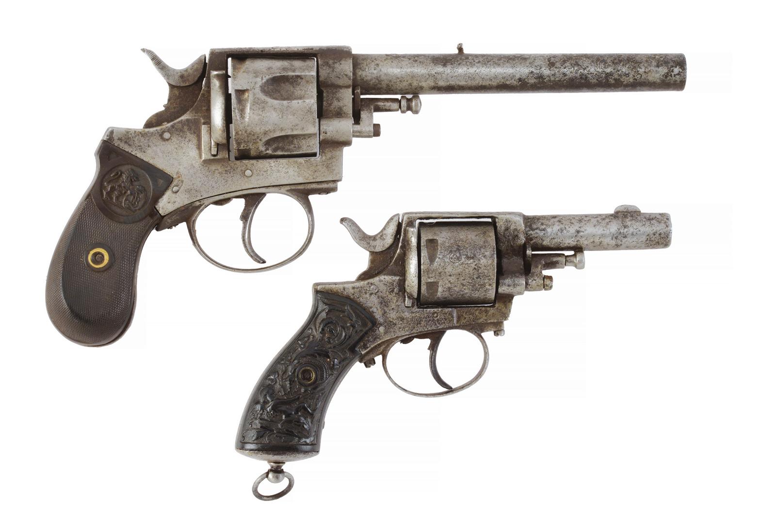 Lotto di due revolver a percussione centrale